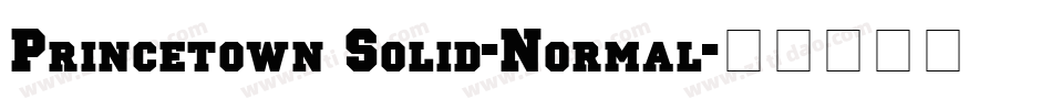 Princetown Solid-Normal字体转换